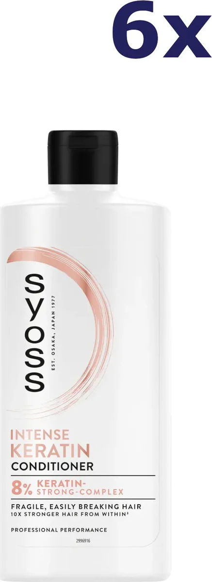 6x Syoss Conditioner Intense Keratin 440 ml