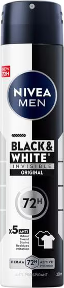 Nivea Men Black & White Invisible Deodorant Spray 200ML
