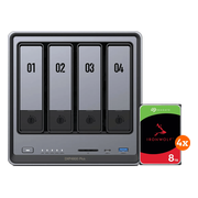 UGREEN NASync DXP4800 Plus + Seagate Ironwolf 8TB 4-Pack