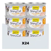 24x GimCat Kattenvoer Nat ShinyCat Filets in Jelly Kip 70 gr