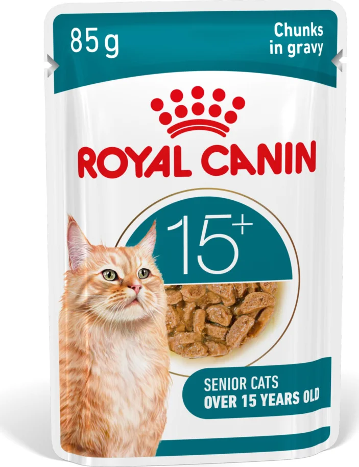 12x Royal Canin Kattenvoer Nat Gravy Ageing 15+ 85 gr