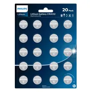 Philips - Knoopcel batterijen - CR2032 - 20 stuks
