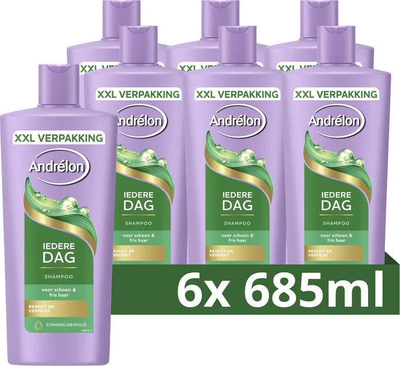 6x Andrélon Shampoo Iedere Dag 685 ml