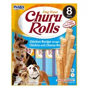 Inaba Churu Hondensnacks Rolls Chicken & Cheese Wraps 8 x 20 gr