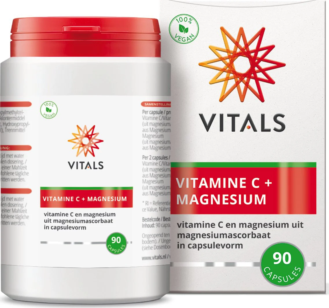 Vitals Vitamine C + Magnesium Capsules 90CP