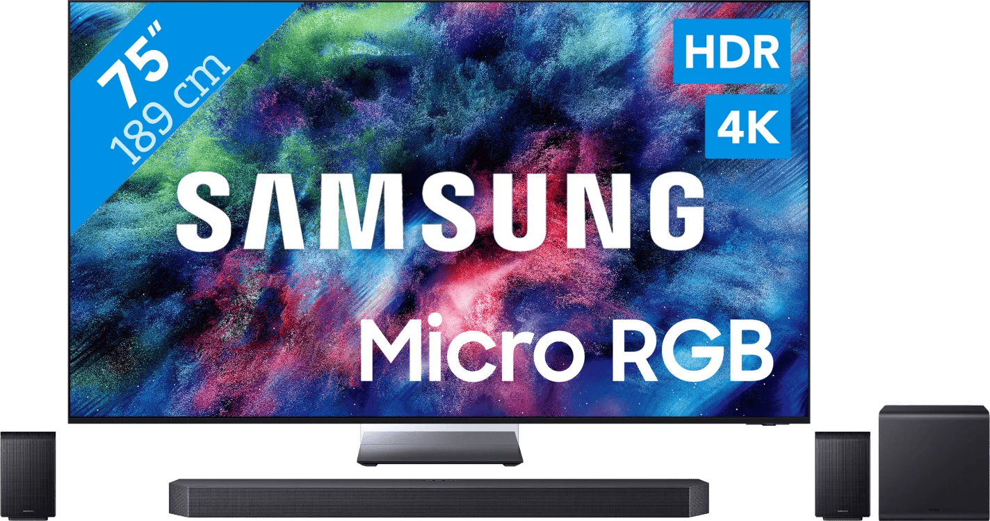 Samsung Micro RGB 75" R95H (2026) + Samsung HW-Q990H (2026)