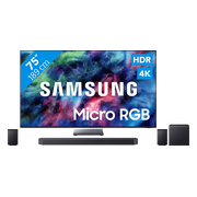 Samsung Micro RGB 75" R95H (2026) + Samsung HW-Q990H (2026)