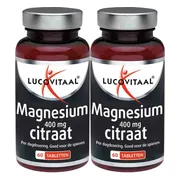 2x Lucovitaal Magnesium Citraat 400mg 60 tabletten