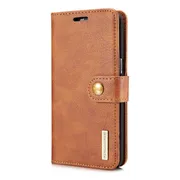 Samsung Galaxy S8 Leren Portemonnee Hoesje met uitneembare Back Cover - DG.Ming - Bruin