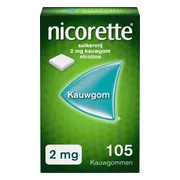 Nicorette Suikervrij 2mg Kauwgom 105ST