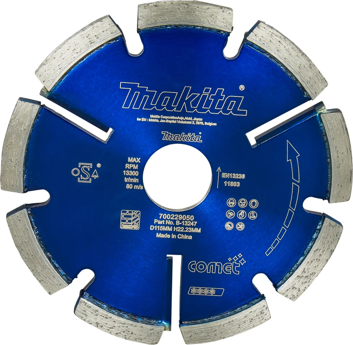 Makita B-13247 Diamant voegschijf | 115 x 22,23 x 6,4 mm