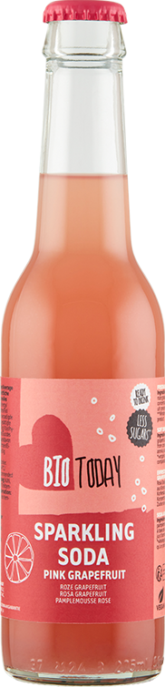 BioToday Sparkling Soda Pink Grapefruit 275ML
