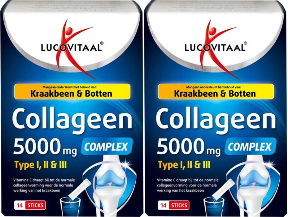 2x Lucovitaal Collageen Complex 5000mg Sticks 14 stuks