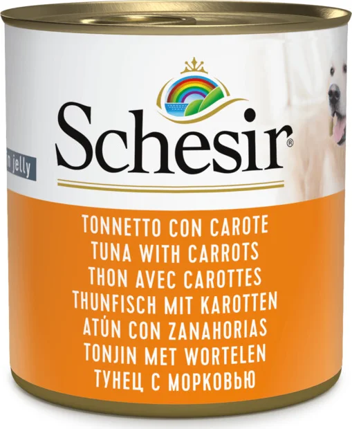 Schesir Hondenvoer Tonijn Wortel in Gelei 285 gr