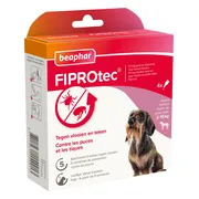 Beaphar Fiprotec Anti Teken- en Vlooiendruppels Hond 2 - 10 kg 4 stuks