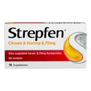 Strepfen Citroen & Honing 8.75mg Zuigtabletten 16ST