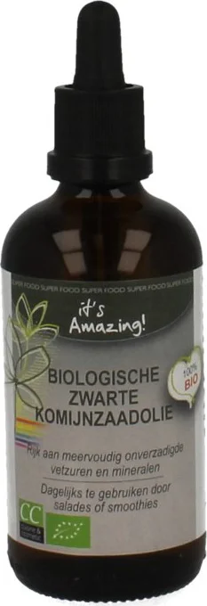 Its Amazing Biologische Zwarte Komijnzaadolie 100ML