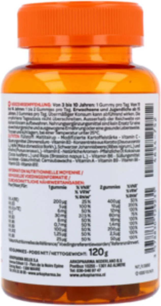 Arkopharma Multivit Azinc Fruitgummies 60ST
