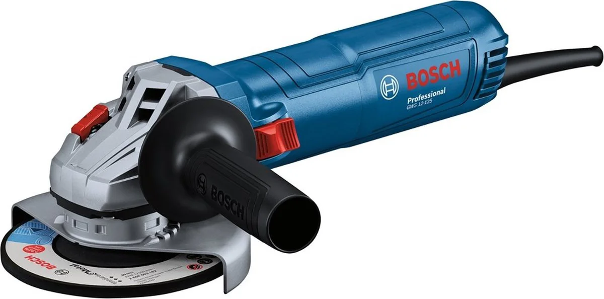 Bosch Professional GWS 12-125 Haakse slijper 125mm 1200W + protection handgreep - 06013A6106