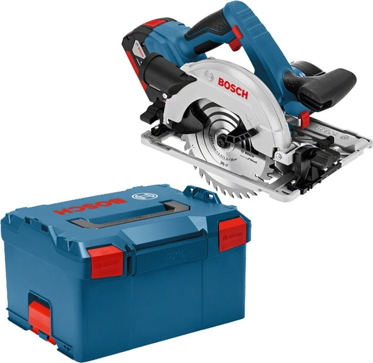 Bosch Professional PRO GKS 18V-57 G Accu cirkelzaag 165 mm 2x 4.0Ah - 06016A2106