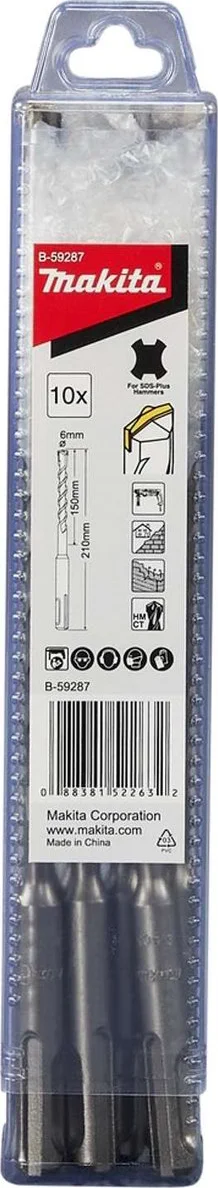 Makita B-59287 B2S: Betonboor 6 x 210 mm SDS-PLUS