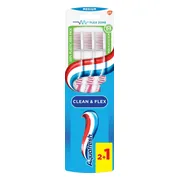 Aquafresh Tandenborstel Clean & Flex Medium 3 stuks