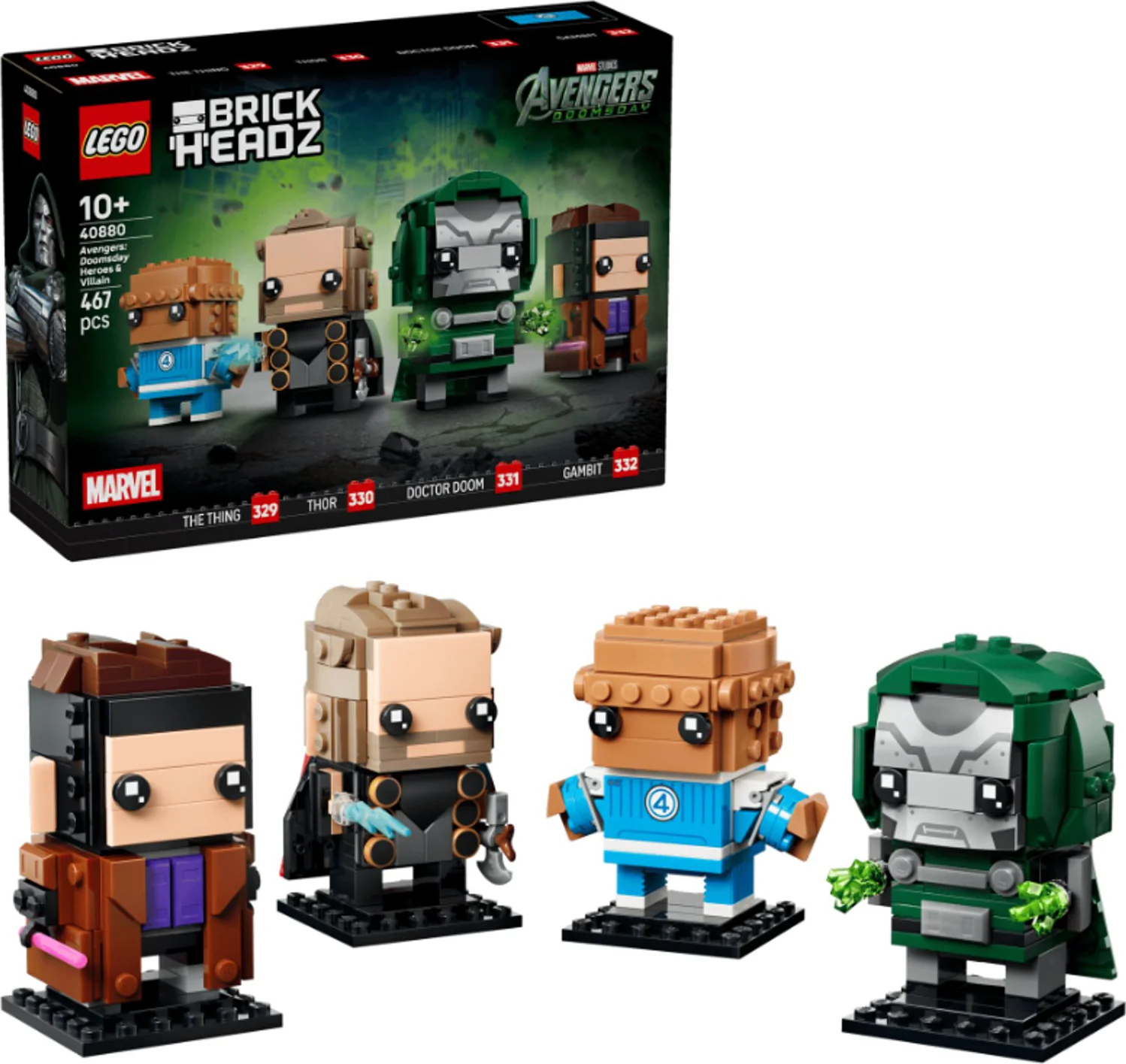 LEGO BrickHeadz Avengers: Doomsday helden en schurk 40880