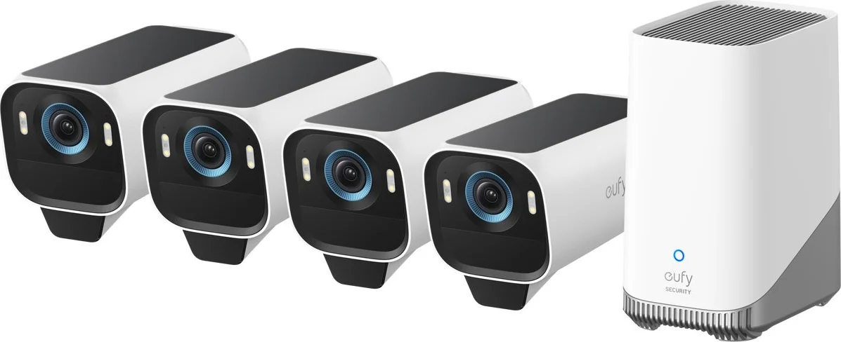 EufyCam S3 Pro 4-Pack + HomeBase 3