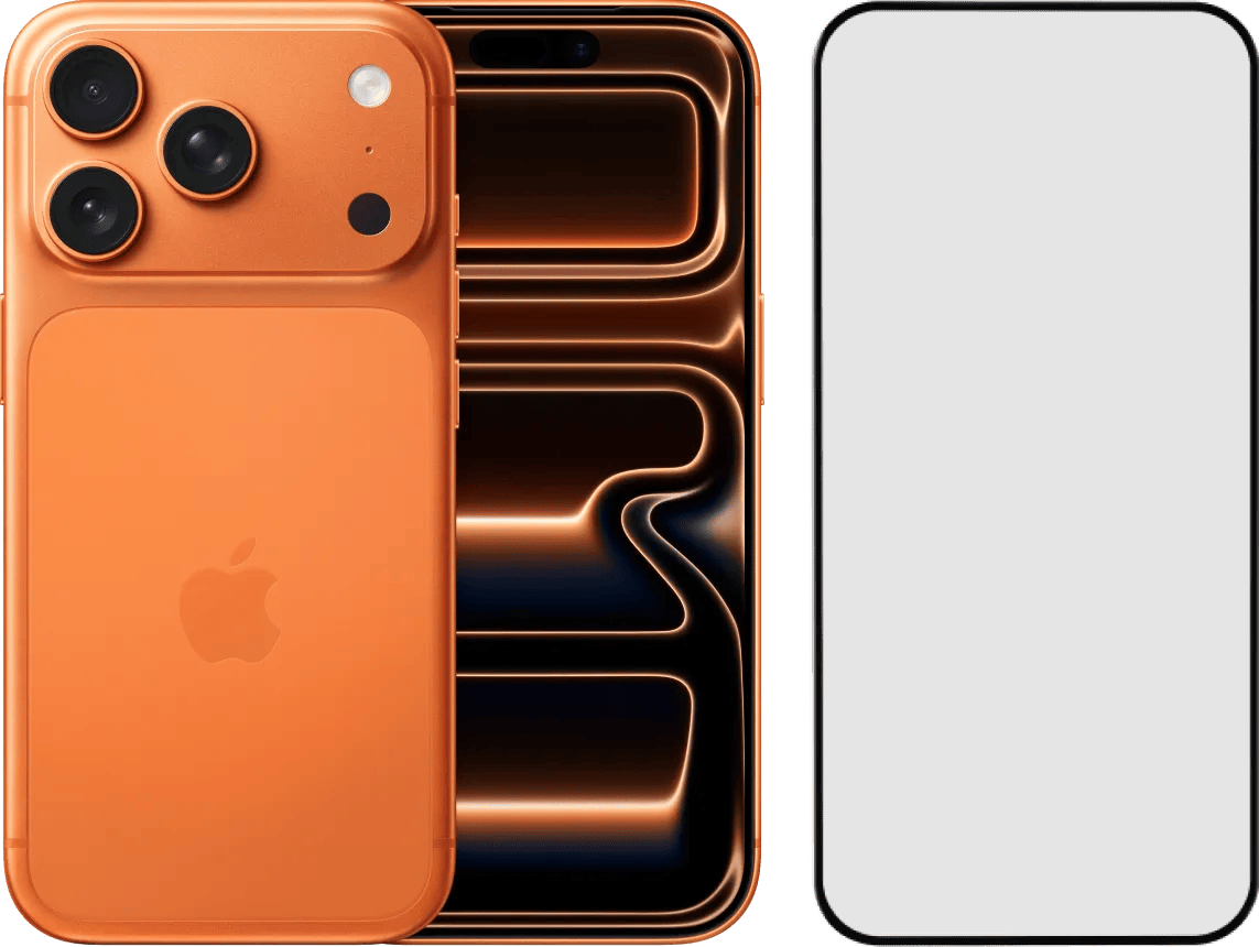 Apple iPhone 17 Pro 512GB Oranje + BlueBuilt Screenprotector Glas