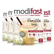 4x Modifast Weight Control Milkshake Vanille 8 x 55 gr