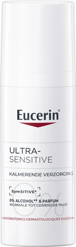 12x Eucerin UltraSENSITIVE Kalmerende Crème Normale tot Gemengde Huid 50 ml