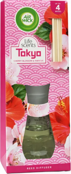 Air Wick Essentials Geurstokjes Tokyo, Cherry, Blossom & Hibiscus 25 ml