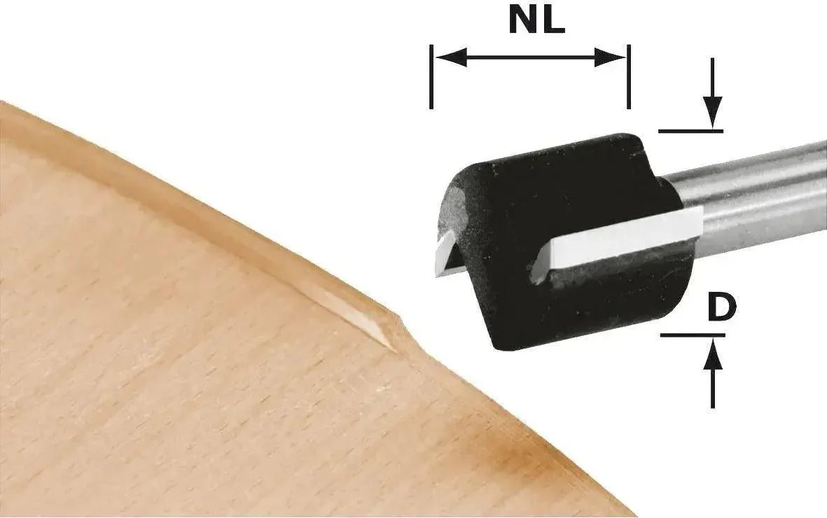 Festool HW D 19/16 S8 OFK 700 Freesbit Kantenfrees S 8mm 19,0x16,0mm - 491666