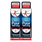 2x Lucovitaal Melatonine 100mcg DUO Pack 2x500 tabletten