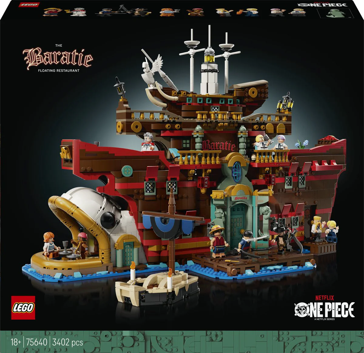 LEGO One Piece Het drijvende restaurant Baratie 75640