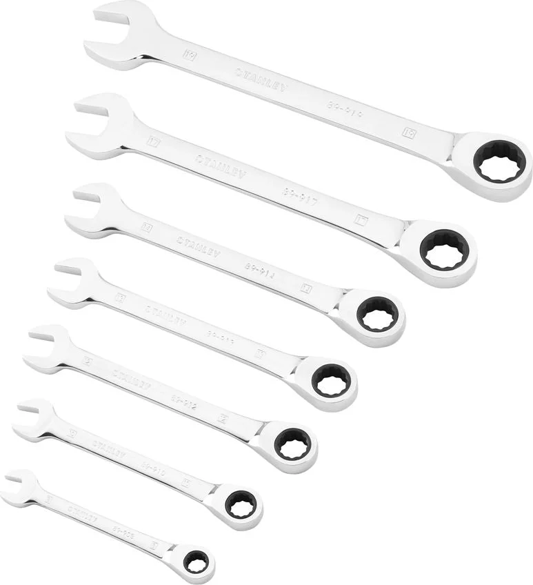 Stanley STMT82846-0 Rinsteeksleutelset met ratelring 7-delig