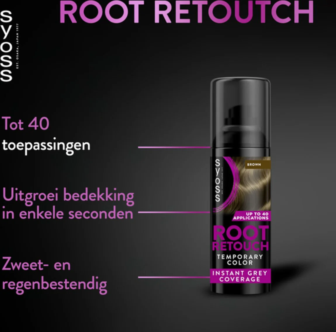 Syoss Root Retoucher Middle Brown 120 ml