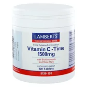 Lamberts Vitamine C 1500 mg Time Release & Bioflavonoiden Tabletten 120TB