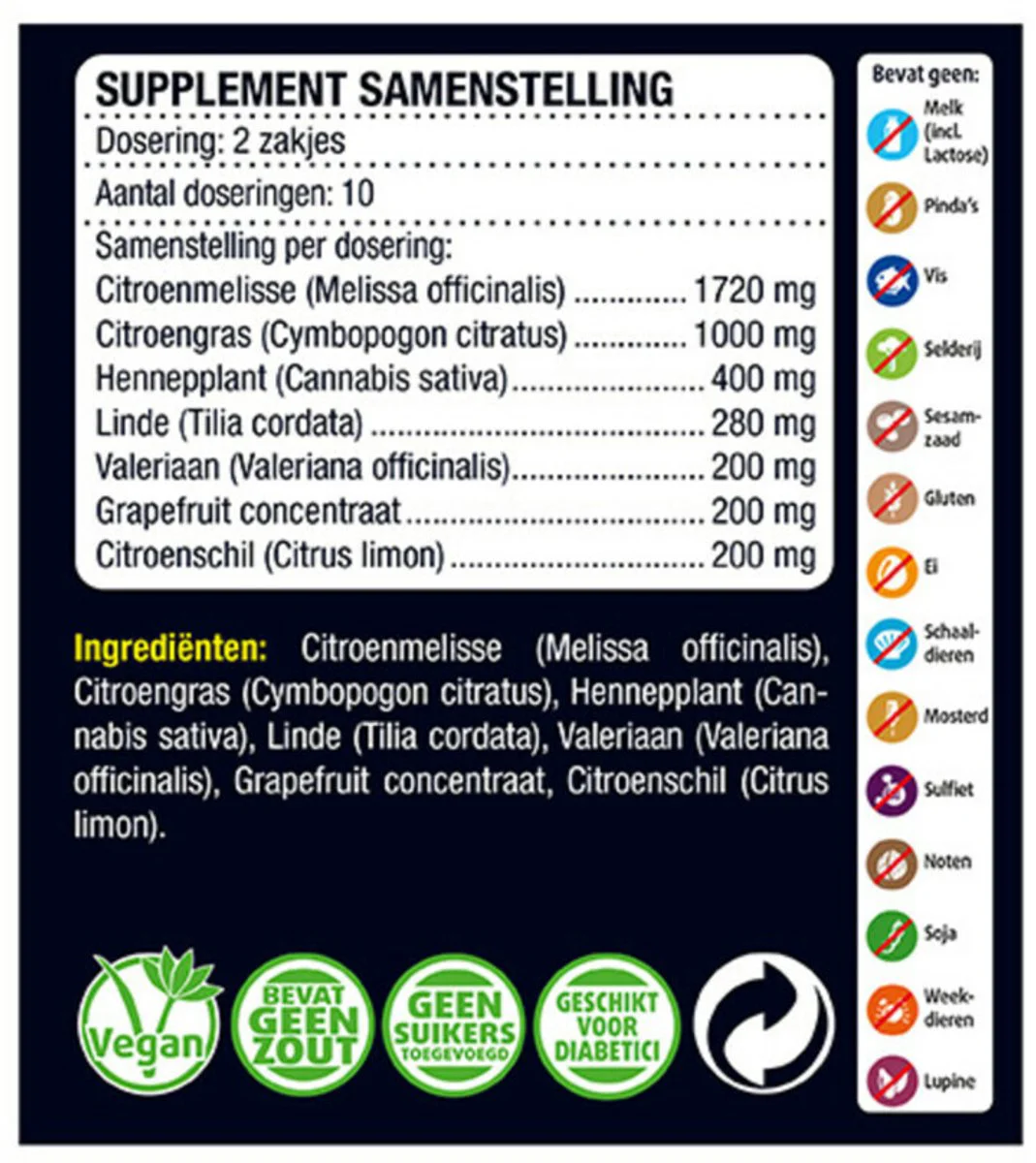 3x Lucovitaal Thee Hennep CBD 20 stuks