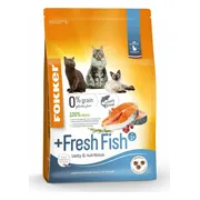 3x Fokker Fresh Fish Kattenvoer Verse Zalm 2,5 kg