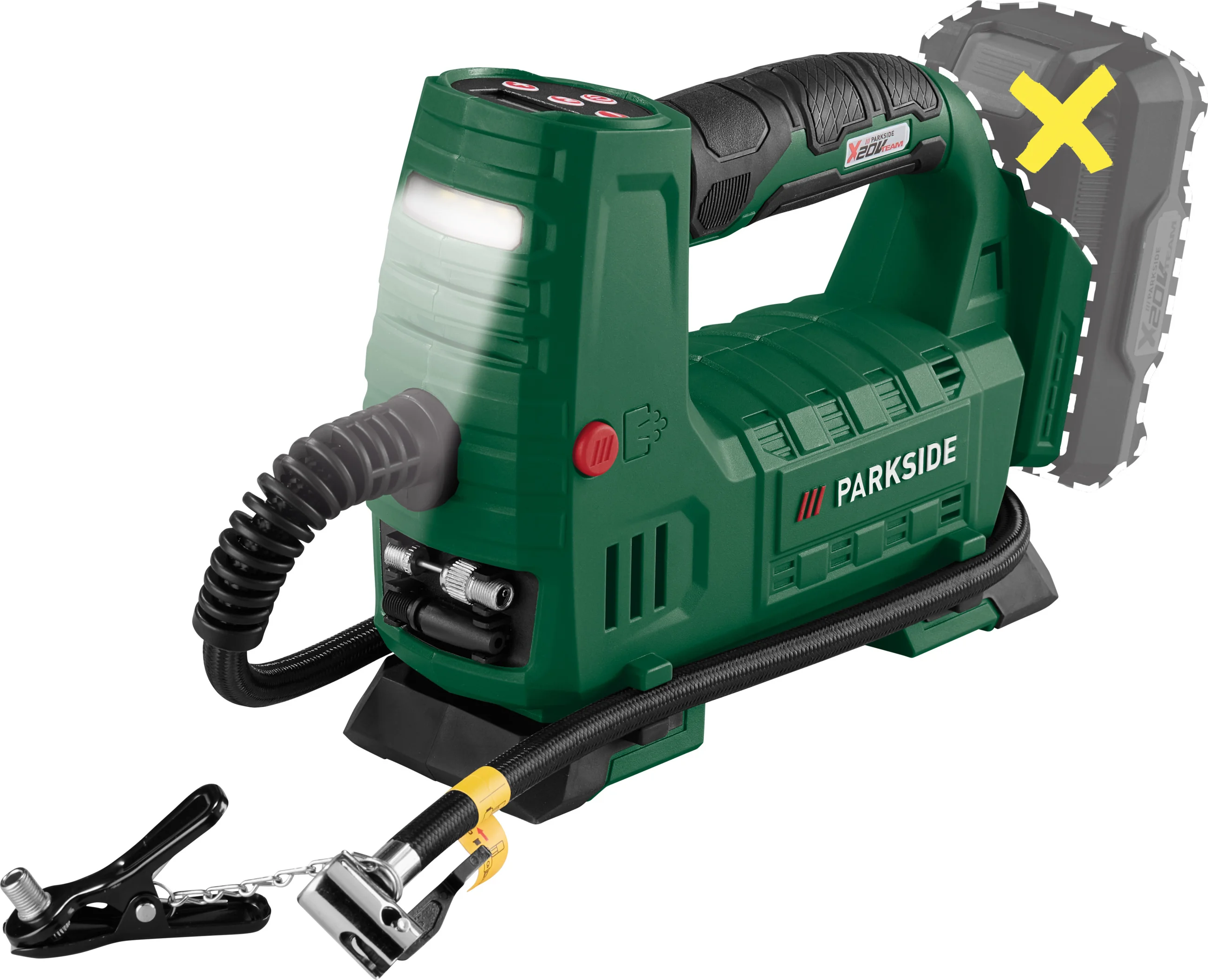 PARKSIDE Accu-compressor 20 V zonder accu en lader