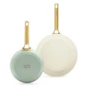 GreenPan Padova Reserve 20 + 26 cm koekenpannenset Pastel Green