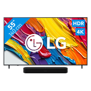 LG 55" QNED82 4K (2025) + Sonos Beam Gen2 Zwart
