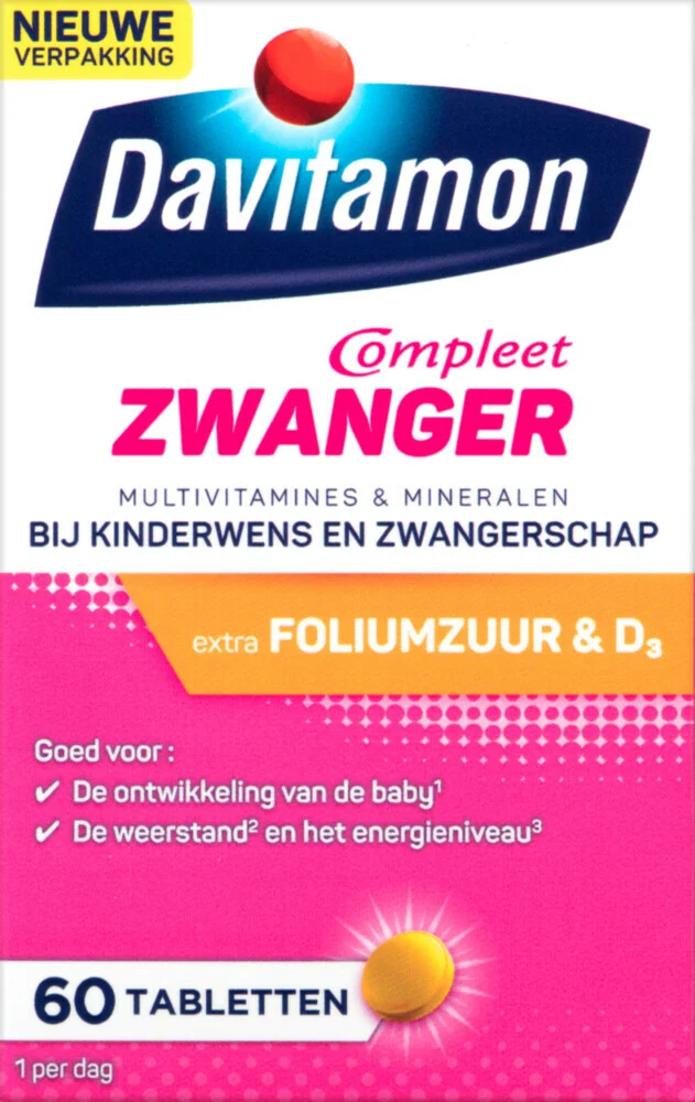 4x Davitamon Compleet Zwanger 60 tabletten