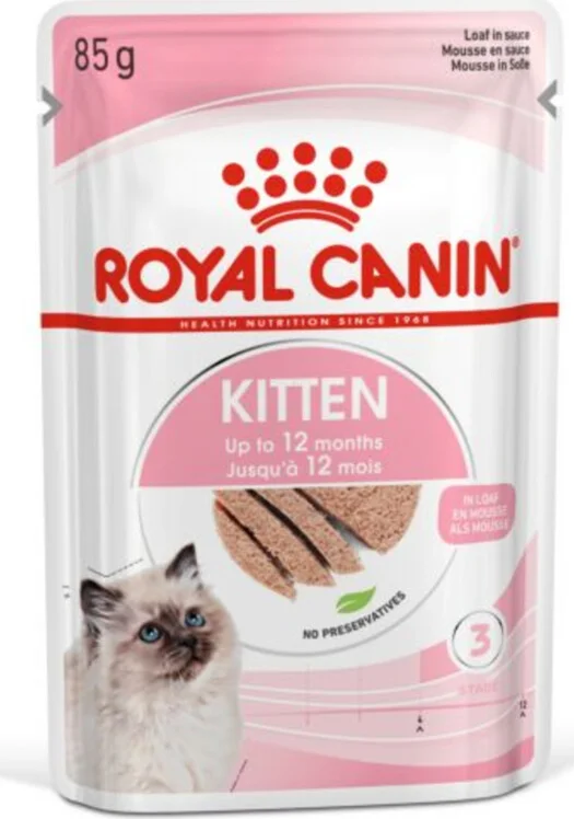 48x Royal Canin Kitten Loaf Kattenvoer Nat 85 gr