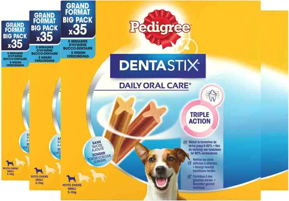 4x Pedigree Hondensnack Multipack Dentastix Mini 35 stuks