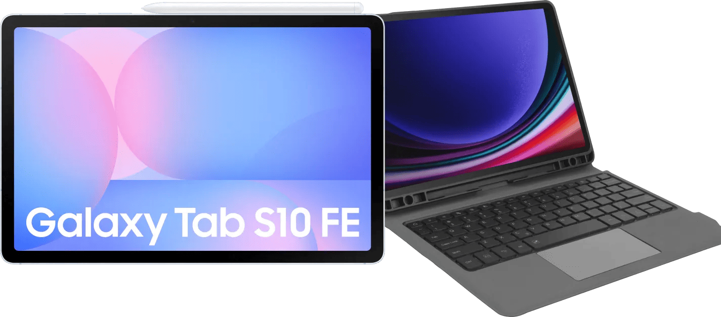 Samsung Galaxy Tab S10 FE 10,9 inch 256GB Wifi Lichtblauw + Toetsenbord Hoes QWERTY