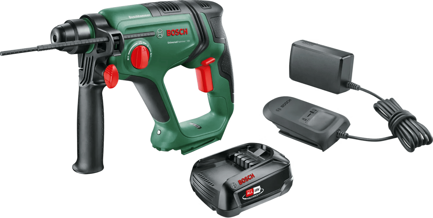 Bosch UniversalHammer 18V + POWER FOR ALL 18V 2,5 Ah Accu Set