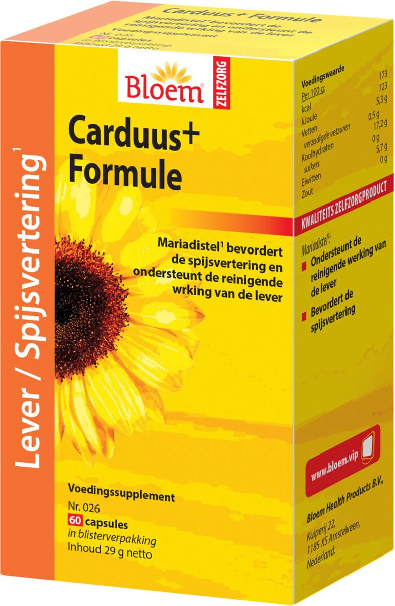 Bloem Carduus+ Formule Capsules 60CP
