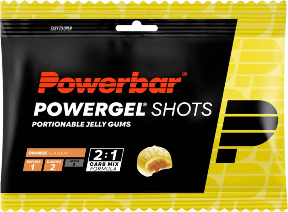 6x PowerBar Powergel Shots Orange 60 gr